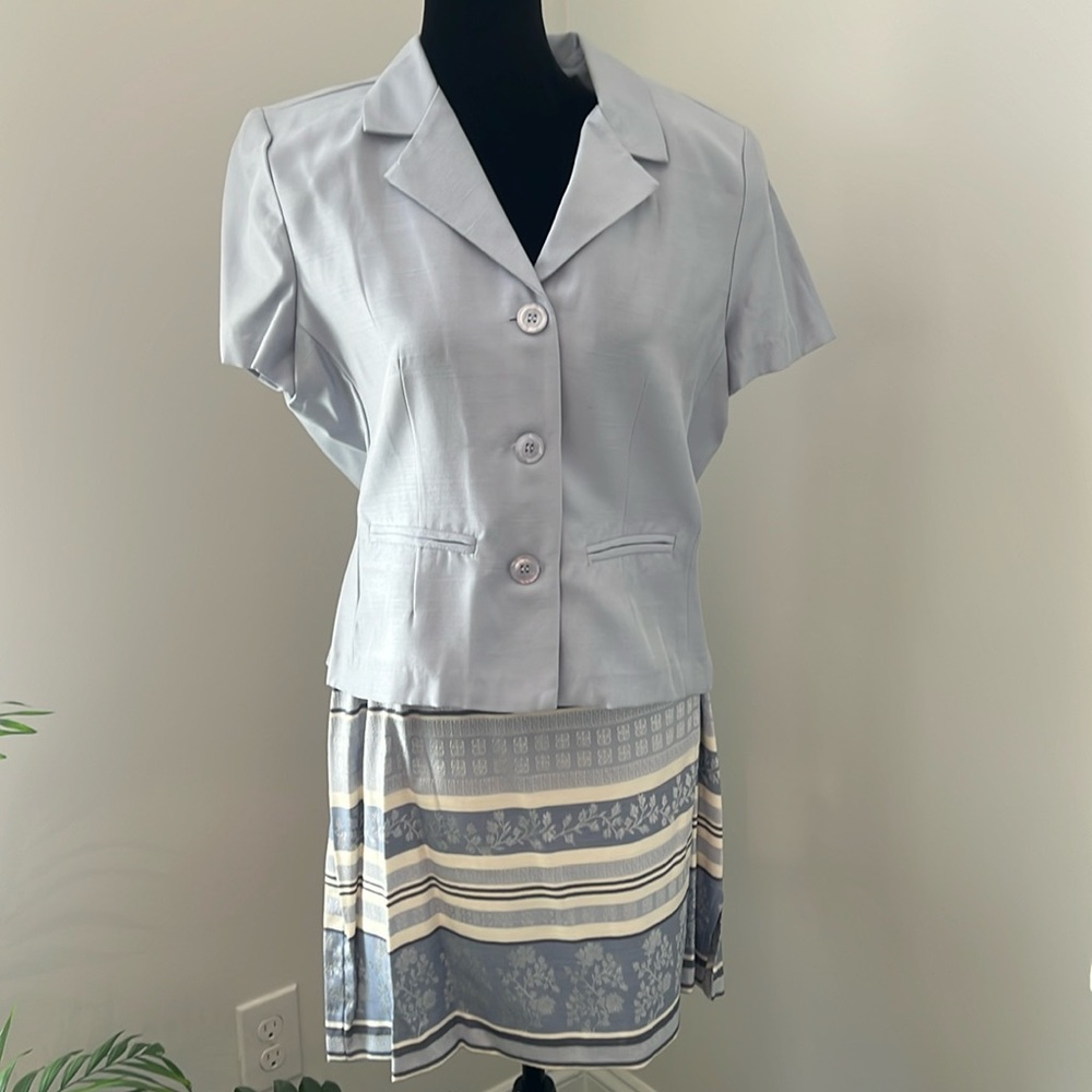 Y2K Two Piece Dress Suit Set